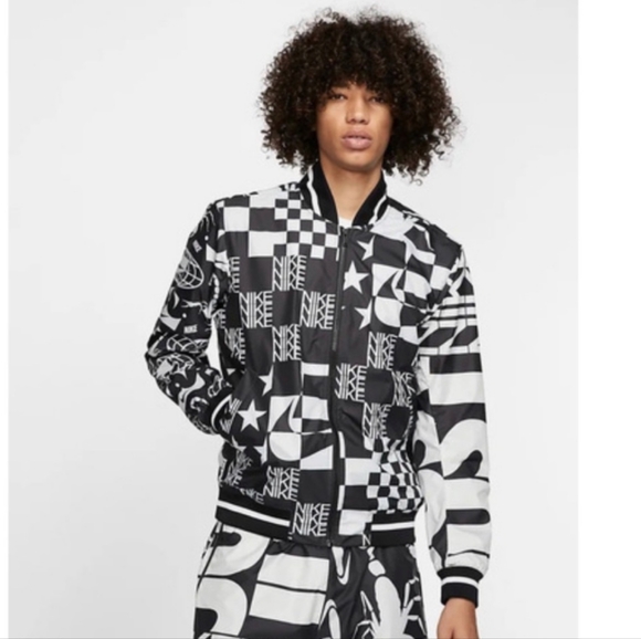 Nike Sportswear Printed Scorpion Full Zip Bomber Jacket Size Small - Picture 1 of 6